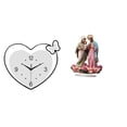 thumbnail image 1 of Reloj De Pared De Corazón Acrílico Creativo Y Adorno Decorativo De Escritorio Para Sala De Estudio, Cafetería, Oficina, Vacaciones, Hogar, Chimenea, Mesa, Regalo, 1 of 8