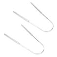 thumbnail image 3 of U Shaped Stainless Steel Tongue Scraper Bad Breath Removal Oral Health Protection Tongue Cleaner--, 3 of 5