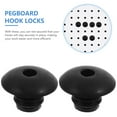 thumbnail image 3 of HAMPPLIES 120Pcs Pegboard Hook Stopper Set Black Rubber Locks for Practical Home Organization, 3 of 6