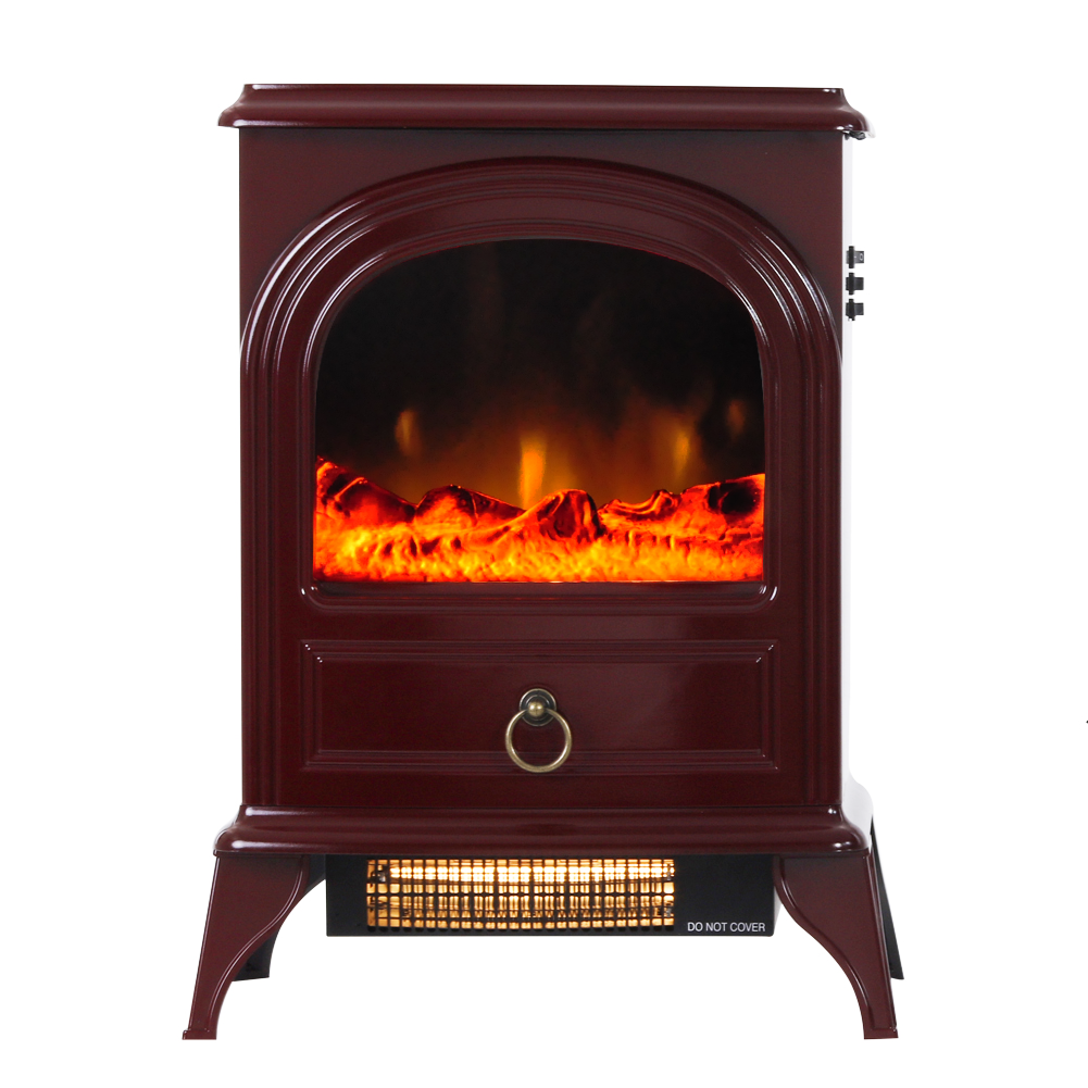 Oyria 1500W Portable Electric Fireplace Stove Freestanding Electric Fireplace Fire Wood Log Burning Effect Flame Vintage Heater Stove Living Room Tempered Glass View Oyria 1500W Portable Electric Fireplace Stove Freestanding Electric Fireplace Fire Wood Log Burning Effect Flame Vintage Heater Stove Living Room Tempered Glass View