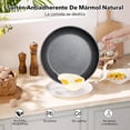 thumbnail image 4 of Juego de Bateria de Cocina, Sartenes Antiadherentes, Tapas de Vidrio, Apto para Inducción, Juego de Sartenes Incluye Sartén, Olla Sopera, Cacerola para Leche y Utensilios, Libre de PFOA y PTFE, 4 of 8