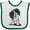 White and Green, variant on Inktastic Tri Color King Charles Spaniel Boys or Girls Baby Bib