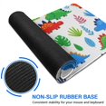 thumbnail image 6 of Long Mouse Pads for Desk,White Dinosaur Leaf Pattern Desk Mats on Top Of Desks, Desk Mouse Pad Extra Large with 3mm Non-Slip Base and Stitched Edge for Gaming,Office,Work,Home 31.5"x11.8", 6 of 6