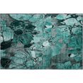 thumbnail image 2 of Addison Rugs Mayfield Washable Transitional Floral Teal Rectangle Rug, 1'8" x 2'6", 2 of 5