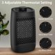 thumbnail image 4 of Calentador eléctrico, calentador de ventilador de cerámica de 1200 W, 6 modos de calefacción de aire caliente con sistema de protección contra sobrecalentamiento y vuelco para el hogar y la oficina, 4 of 5
