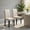 Beige+Black, variant on Barara King Mid-Century Modern Dining Chair Set of 2 with Fabric Upholstered Parson Design, Accent Seating for Dining Room, Lounge and Office Furniture, Brown