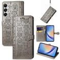 thumbnail image 1 of Funda Cartera FOXDOCK para Samsung Galaxy A35 5G , Flip PU con Relieve de Gatos y Perros, Tarjetero y Soporte, 1 of 6