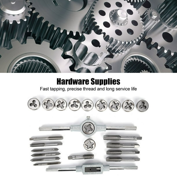 Toughness Tap And Die Set 24Pcs Rethread Tap And Die Tool Long Service Life For Process Stainless Steel Cast Iron