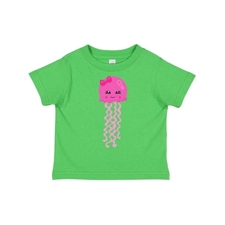 

Inktastic Cute Jellyfish Little Jellyfish Pink Jellyfish Gift Toddler Toddler Girl T-Shirt