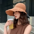 thumbnail image 3 of Kripyery Women's Summer Sun Hat with Wide Brim, Empty Top Hat, Foldable Travel Beach Hat, Outdoor Travel Sun Protection Hat, 3 of 8