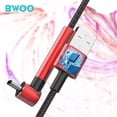 thumbnail image 3 of BWOO - 1 Meter USB to USB Type-C Cable, Braided Nylon and Aluminum Alloy Shell, Red, 3 of 4