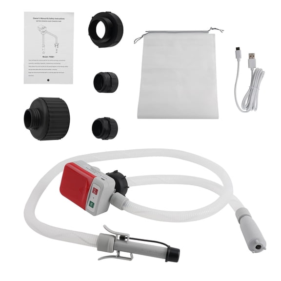 Pump Fuel Can Transfer Pump for 20066 TRFA01-XL 2.4 GPM with 4 adapters