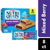 Kellogg's Nutri-Grain Mixed Berry Chewy Soft Baked Breakfast Bars, Ready-to-Eat, 10.4 oz, 8 Count