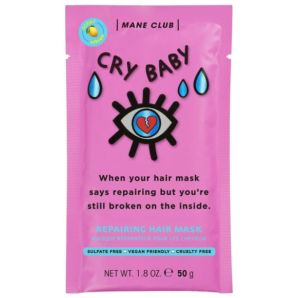 Cry Baby Masque Réparateur Pour Les Cheveux Mane Club Masque réparateur pour les cheveux 1.8oz