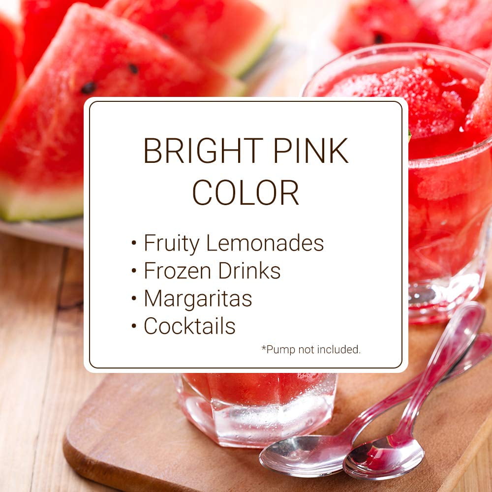 Monin - Classic Watermelon Syrup, Juicy and Sweet, Great for Sodas and Lemonades, Gluten-Free, Non-GMO (750 ml, 25.4 fl.oz)