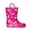 Cherry rainbow, variant on Bocca Kids Black Rain Boots for Toddler Boys Sizes 4