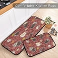 thumbnail image 5 of SKYSONIC Vintage Hot Drinks Kitchen Rugs Set of 2, Retro Winter Coffee Floor Runner Area Rug Washable Carpet Mat Perfect for Living Room Bedroom Entryway, 5 of 7