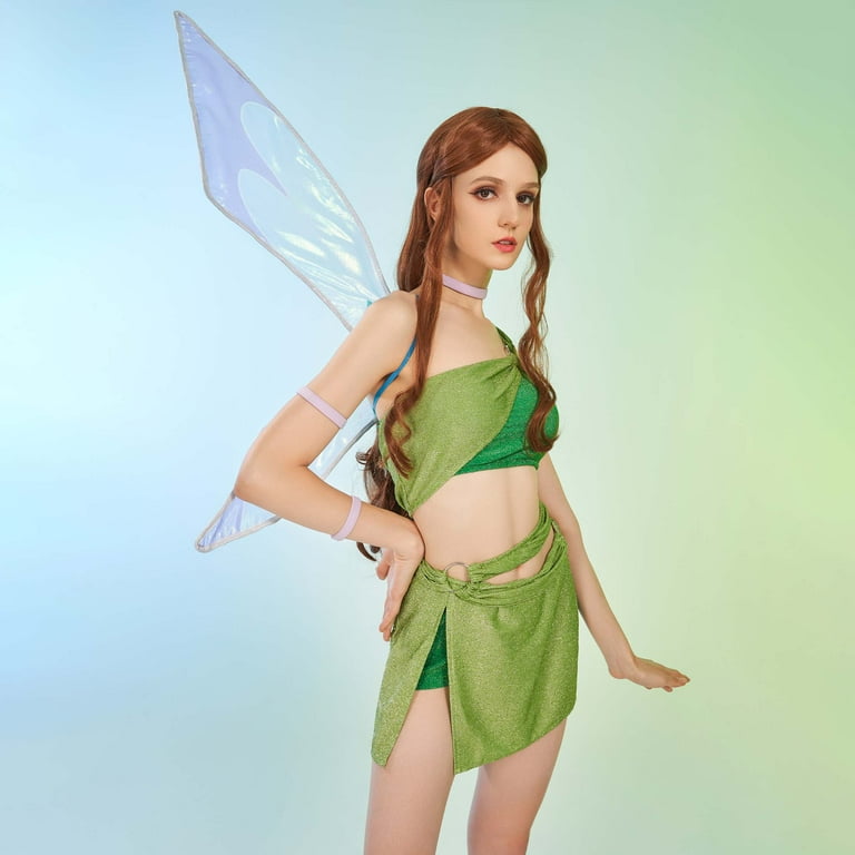 Officially Licensed] Winx Club Princess Layla Aisha Costume for Halloween  Top Skirt and Panty with Wings, L - Walmart.com