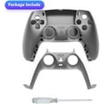 thumbnail image 2 of Replacement Shell for PS5, DIY Replacement Controller Housing Shell Case Set Front and Back Cover for Playstation 5 Dualsense Controllers (Grey)(Steel Ash), 2 of 7