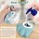 thumbnail image 3 of QPENWEI 1pcs Blue Brosse de bain pour chien et chat - Brosse de toilettage en caoutchouc de silicone - Brosse de massage en silicone - Brosse de nettoyage pour poils de fourrure - Distributeur de sham, 3 of 5