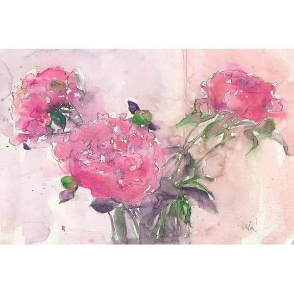 Marmont Hill "Pink Blush" Painting Print on Wrapped Canvas