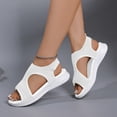 thumbnail image 6 of Ladies Slip On Sneakers Comfortable Walking Shoes for Travel & Work Women's Breathable Knit On Wedge Sandals For Outdoor Leisure, 6 of 8