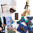 thumbnail image 3 of PMU 6 Pcs Curling Ribbon Chocolate - Crimped Texture Curling Ribbons for Gift Box Wrapping, Florist Flowers, Birthday Party Decorations, Festival Art Craft & Christmas Décor - 3/8 Inch X 250 Yards, 3 of 8