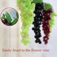 thumbnail image 3 of 3 racimos de uvas artificiales, mini racimos de uvas de goma, racimos de uvas falsos, uvas decorativas, adornos colgantes, decoración romántica realista para el hogar, boda, fiesta, jardín ER, 3 of 5