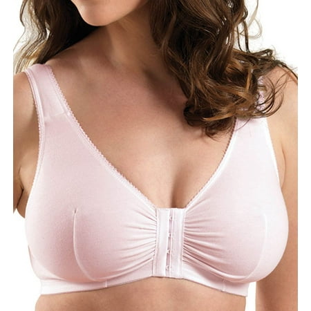 

Leading Lady Womens Front-Close Cotton Wire-Free Bra Style-110