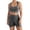 Black, variant on Women's Seamless Yoga Set Two Piece Workout Outfit Gym Sports Bra Top and Shorts Tracksuit