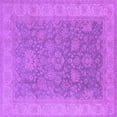 thumbnail image 1 of Ahgly Company Indoor Square Oriental Purple Traditional Area Rugs, 3' Square, 1 of 4