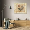 thumbnail image 3 of Kimberly Poloson 44x36 Gallery Wrapped Canvas Wall Art Titled - Rustic Farmhouse Rooster II, 3 of 4
