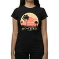 thumbnail image 3 of South Beach Palm Tree Sunset T-shirt Women's -SelectDesign, 3 of 4