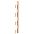 thumbnail image 3 of Ekena Millwork 47"H x 3/8"T Bridgeport Adjustable Wood Decorative Slat Wall Panel Kit, Alder (contains 11 Slats + 1 Straight Edge Starter Slat), 3 of 16