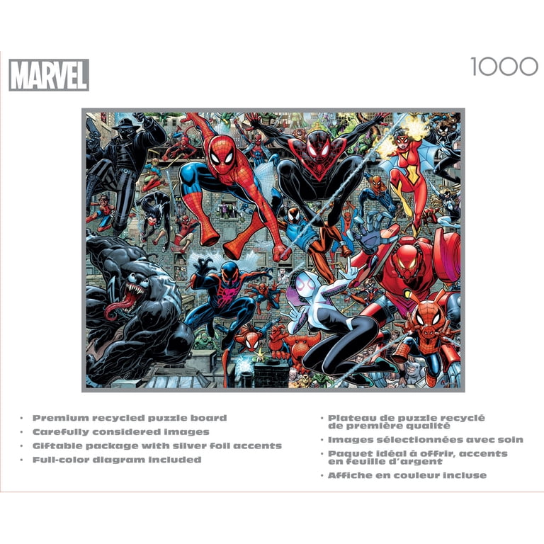 Buffalo Games 1000-Piece Silver Select Marvel Spider-verse Puzzle