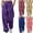 Purple, variant on Jacenvly Sweatpants Women Bundle Foot Long Elastic Waisted Drawstring Pocket Plain Trousers for Women Fashion Casual Solid Elastic Waist Trousers Straight Pants
