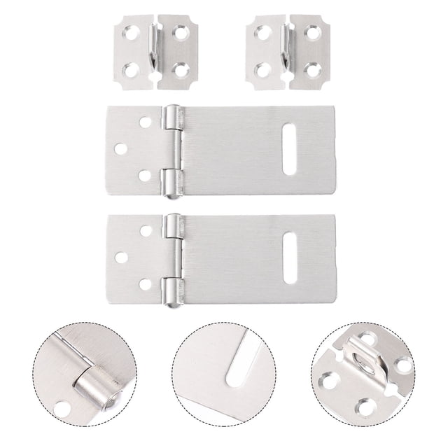 OFFIGAM 2Jgo De Seguridad Para Puertas Con Pestillo De Inoxidable Para Uso Doméstico