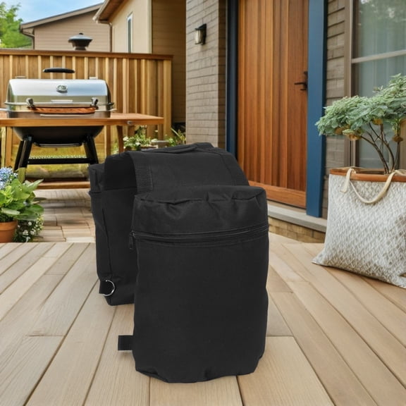 HONMEET Rear Bike Rack Storage Bag with Multiple Compartments, Pannier for Cycling and Outdoor Adventures