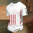 thumbnail image 5 of Rggeeun Men'S T-Shirts Stars And Stripes Graphic 250 Years 1776-2026 Print Celebrate Anniversary Short Sleeve Crew Neck For 4th Of July Community Picnic Freedom Tee,White,Xxxxxl, 5 of 6
