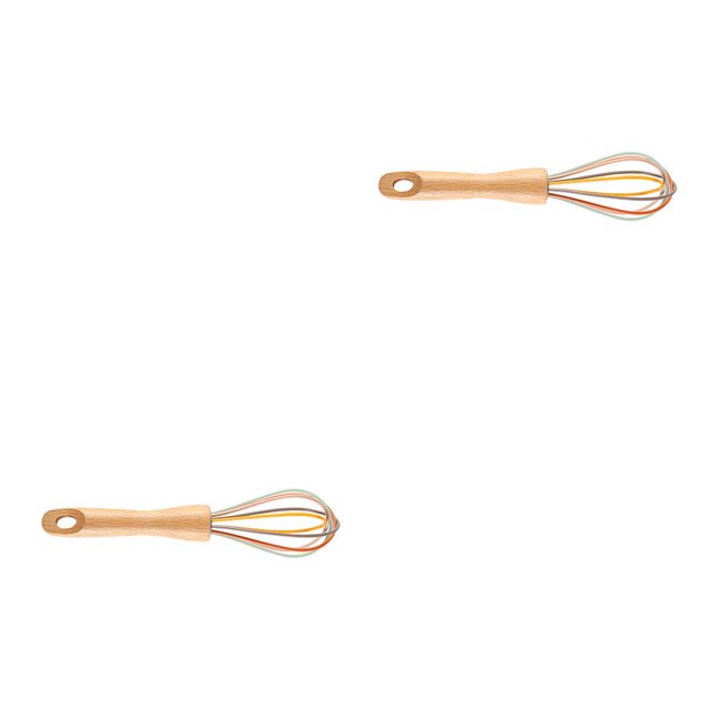 Moyic Batidor de silicona batidor de huevos Manual mango de batidora de crema de de mano herramienta de cocina para hornear 8 pulgadas 2piezas Moyic CBP022758