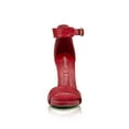 thumbnail image 4 of CHEYANNE Ankle Strap Heels, Red, 7, 4 of 5