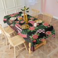 thumbnail image 3 of Pioneer Flower Floral Print Pattern Rectangle Tablecloth 60"x120", Waterproof Polyester Table Cloth, Wipeable Spillproof for Dining Camping Indoor Outdoor, 3 of 6