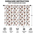 thumbnail image 2 of Kid Curtains,Football Helmet Brown Pattern Kid Insulated Curtains Set Of 2,Bedroom Essentials,Toddler Room Decor 52"x84", 2 of 5