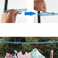 thumbnail image 4 of Tendedero extensible para ropa, cuerda para secar ropa, carrete de paraguas de viaje portátil ajustable para interior, paquete de 2, 4 of 6