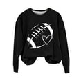 thumbnail image 2 of Frostluinai Football Sweatshirts for Women Game Day Long Sleeve Shirts Round Neck Casual T Shirts Fashion Rugby Print Pullover Tops, 2 of 4