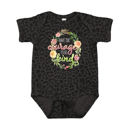 

Inktastic Have the Courage to Be Kind with Watercolor Flowers Gift Baby Boy or Baby Girl Bodysuit