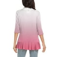 thumbnail image 4 of Lindreshi Cardigan Sweaters for Women Women's 3/4 Sleeve Fashion Casual Comfortable Printing Cardigan Blouse, 4 of 6