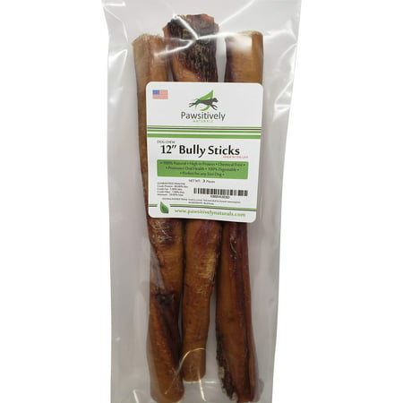 Best Free Range Bully Sticks for Dogs Made in The USA  12 Inch Ex Large All Natural Premium Grass Fed 100% Beef  Hand Inspected USDA/FDA Approved Low Odor  Healthy Long Lasting American Dog (Best Toys For American Bully)