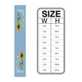 thumbnail image 6 of Table Runner Dresser Scarves 60 Inch Long, Sunflower with Sunshine Text Linen Dining Table Runners Farm Bees Floral on Blue Tabletop Scarf for Wedding Holiday Party Kitchen, 6 of 7
