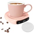 thumbnail image 1 of Calentador de tazas de café, 3 configuraciones de temperatura, calentador de tazas para escritorio, calentador de tazas con luces LED, adecuado para tazas de café, vasos de fondo plano,, 1 of 7
